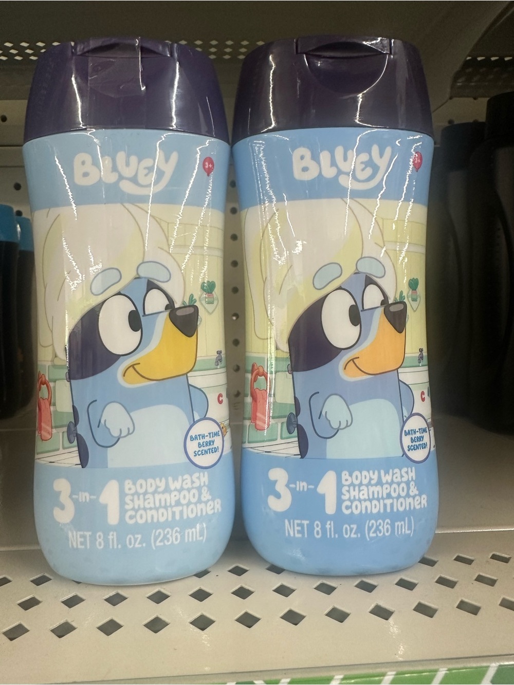 Bluey 3-in-1 Kids Body Wash, Shampoo & Conditioner - Blue